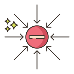 ion negativo icono