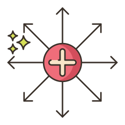 ion positivo icono