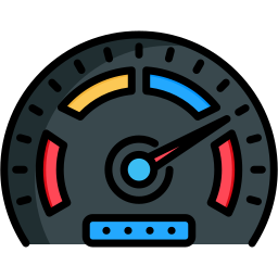 medidor de velocidad icono