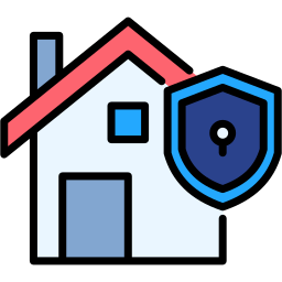 protección del hogar icono