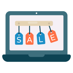 online verkoop icoon