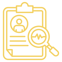 rapport médical Icône