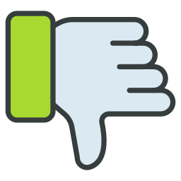 Negative feedback icon