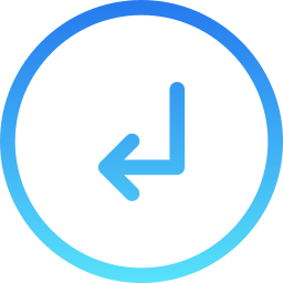 Down left arrow icon