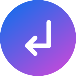 Down left arrow icon