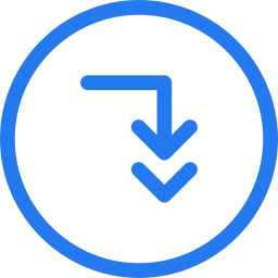 Down right arrow icon