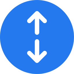 Up and down arrows icon