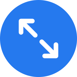 Diagonal arrows icon