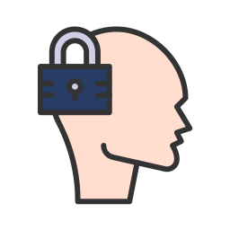 Mind closed icon