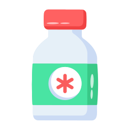 botella medica icono