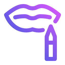 Lip liner icon