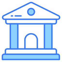 Bank building icon