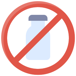 No bottle icon