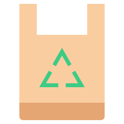 sac recyclable Icône