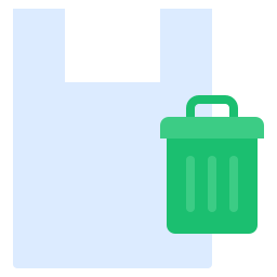 recycelte plastiktüte icon