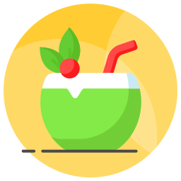 Coconut drink icon