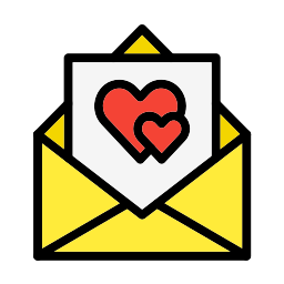 carta de amor icono