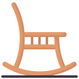 fauteuil à bascule Icône