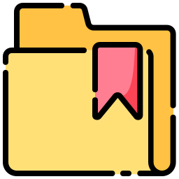bladwijzer map icoon