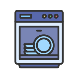 lavando platos icono