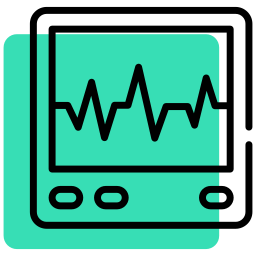 máquina de electrocardiograma icono
