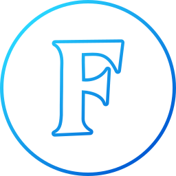 Letter f icon