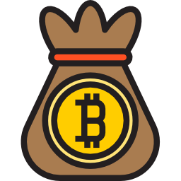 worek bitcoinów ikona