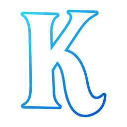 lettre k Icône