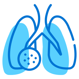 virus des poumons Icône