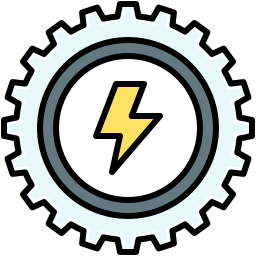 Electric gear icon