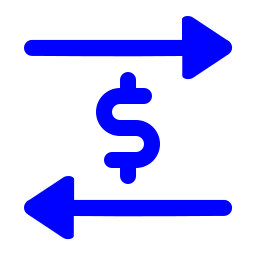 transfert d'argent Icône