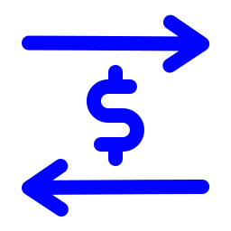 trasferimento di denaro icona