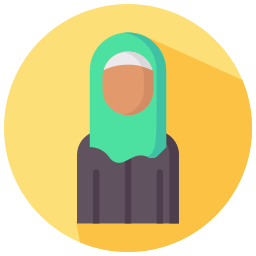 mujer árabe icono