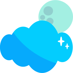 Cloudy night icon