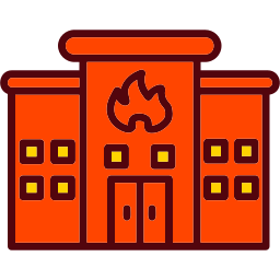 Fire station icon