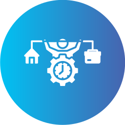 Баланс между работой и личной жизнью иконка