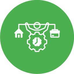Баланс между работой и личной жизнью иконка