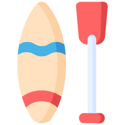 Paddle surf icon