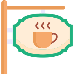 커피숍 간판 icon
