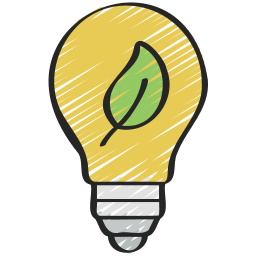 Eco bulb icon