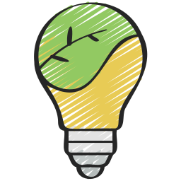 Eco bulb icon