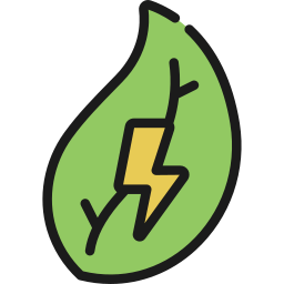 Bio electricity icon