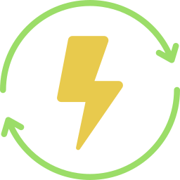 Recycle energy icon
