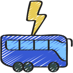 ônibus elétrico Ícone