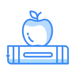 Apple on book icon