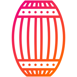 Wooden barrel icon