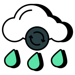 opad deszczu ikona