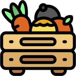 caja de verduras icono