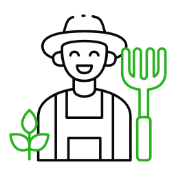 agricultor icono