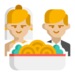 obiad weselny ikona